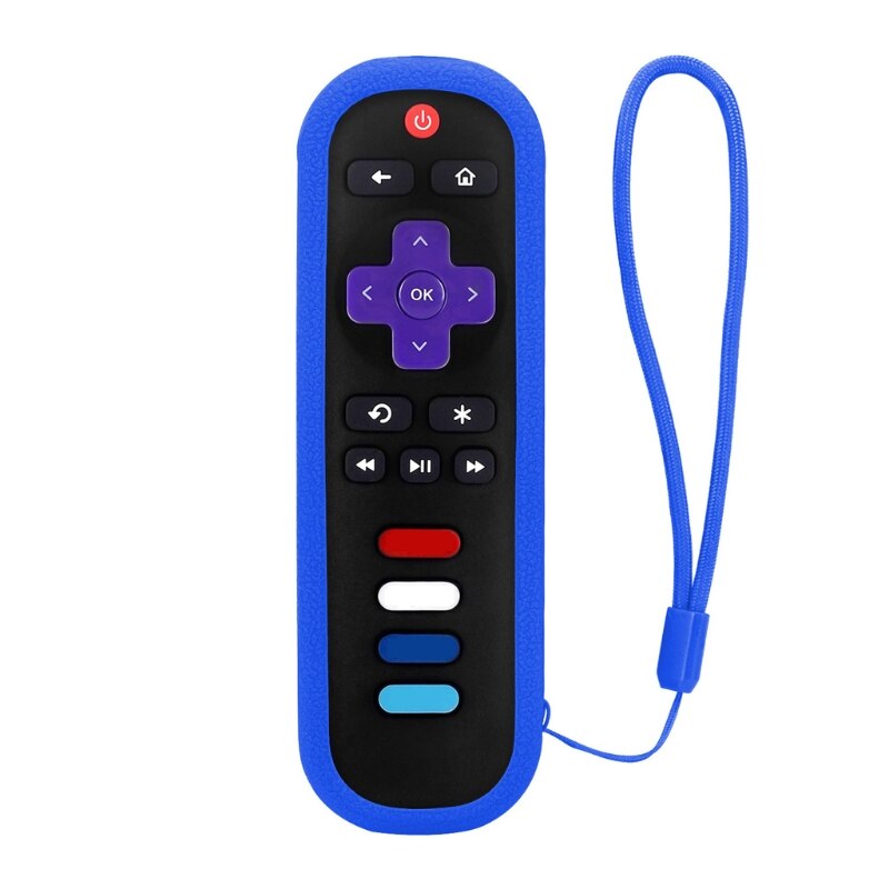 Silikonhülle für TCL Roku 3600R U1 Fernbedienung - Schutzhülle: Blau