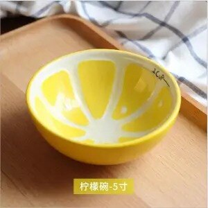 Fruit Keramische Kom Mode Eettafel Woonkamer Decoratie Creativiteit 5 Inch Leuke Watermeloen Servies Oranje: 8