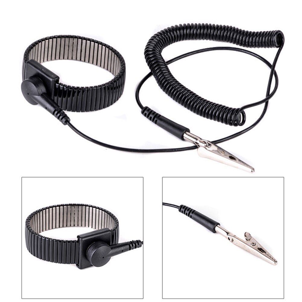 Professionele Anti-Statische Pols Band Esd Verstelbare Riem Antistatische Aarding Lichaam Armband Wrist Band