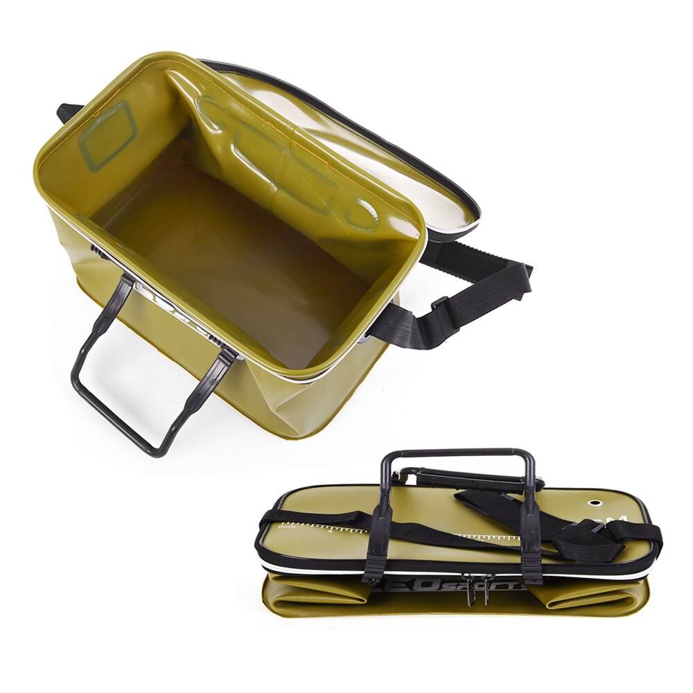 Leo 40Cm/45Cm Outdoor Opvouwbare Eva Emmer Vissen Bag Case Draagbare Camping Wandelen Emmer Met Handvat Voor pesca