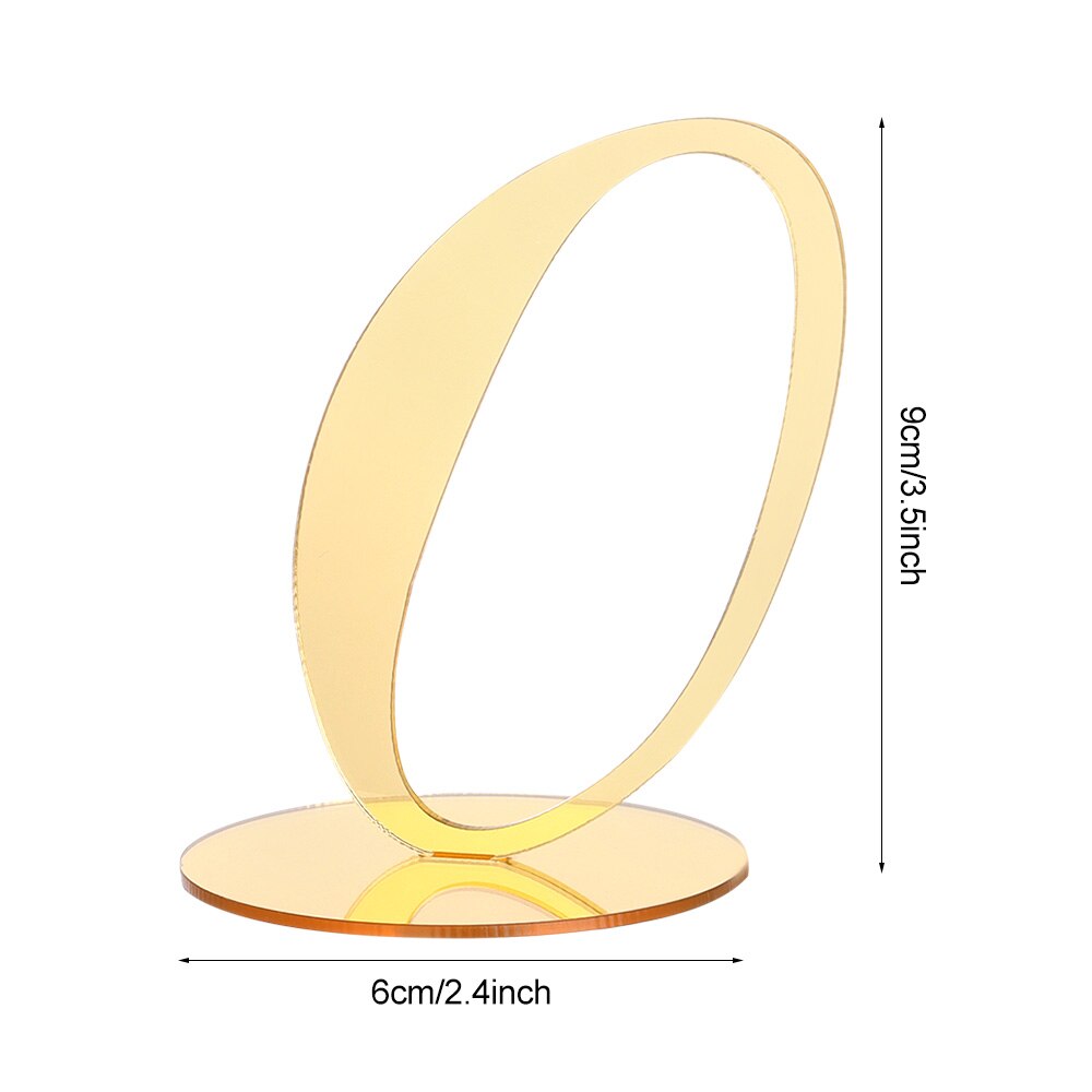 1pc Acrylic Table Numbers DIY Romantic Gold Table Sign Seat Card For Wedding Birthday Party Decoration