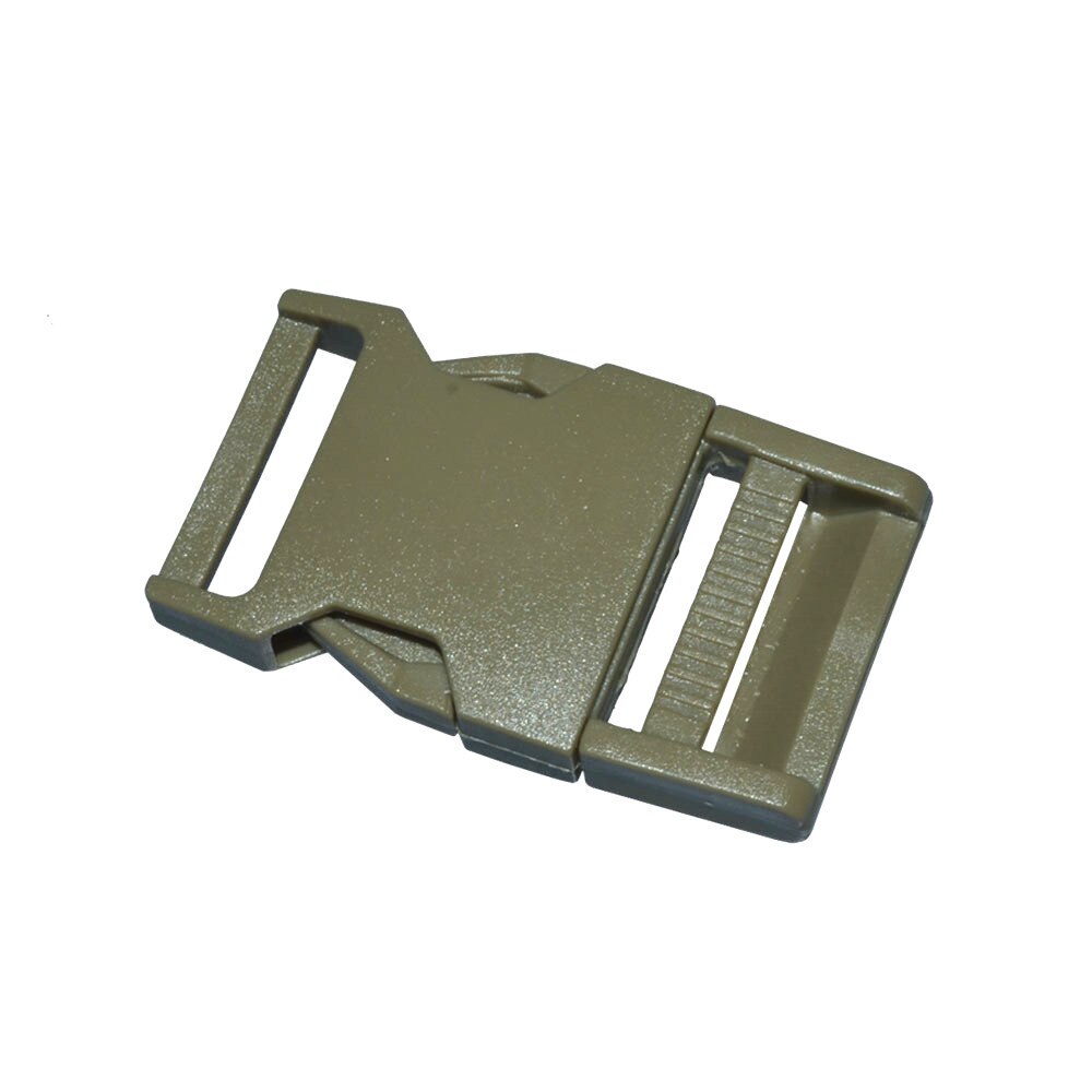 Mochila desmontable interna arqueada de plástico con hebilla de cinturón, accesorios de viaje, bolsa deportiva con hebilla, 25mm, 5 uds.: army green