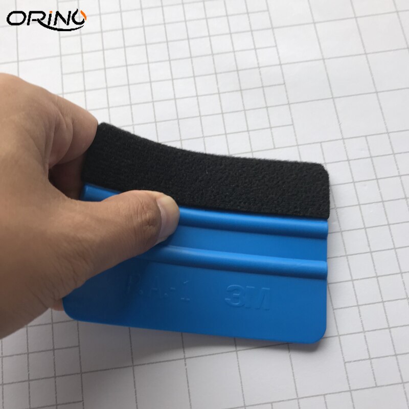 2PCS Blue Felt Squeegee Vinyl Film Wrap Tool Fabric Scraper Tinting Tools Window Glass Wash Tools Auto Car Cleaning Tools