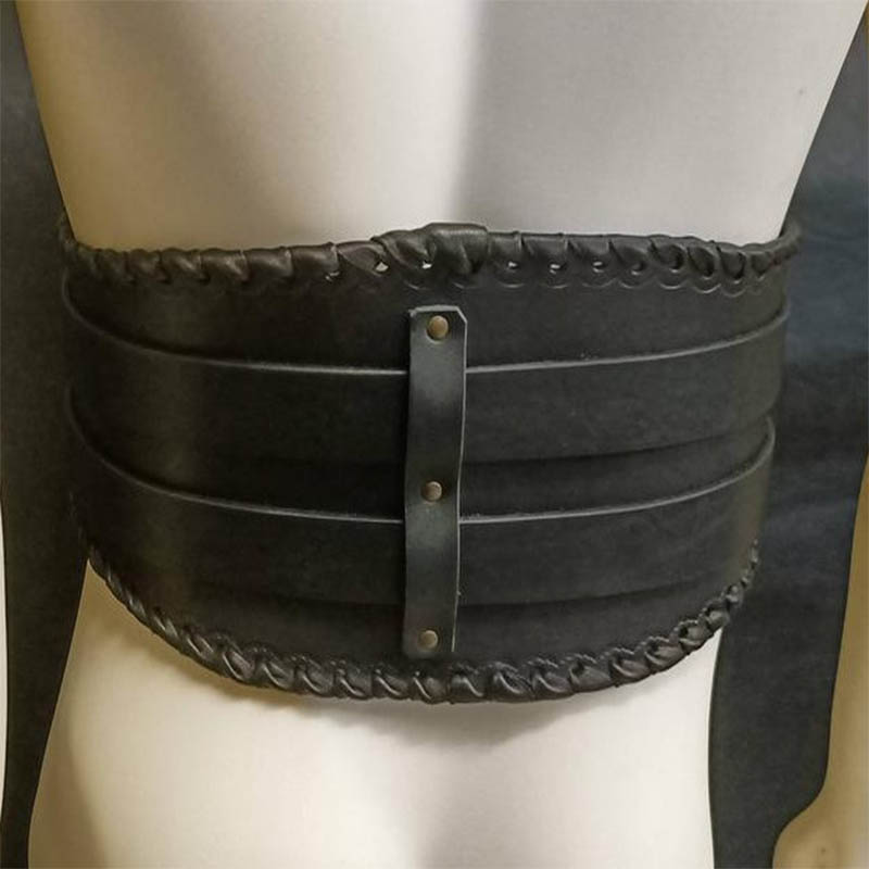 Cinturón Medieval de Metal con cabeza tallada para hombre y mujer, disfraz de accesorio para Larp, Caballero Vikingo, Cosplay, hebilla en la cintura, correas para adultos