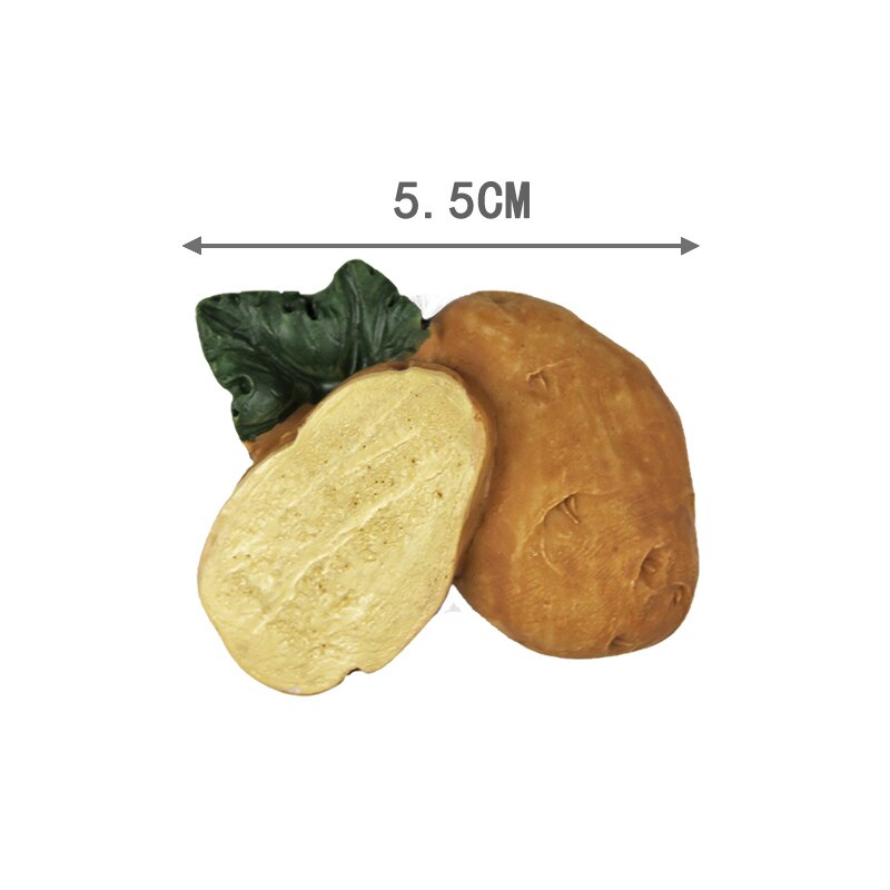 Home Decoration RefrigeratoR Sticker 3D Celery Radish Mushroom Potato Broccoli VegetablesPolyresin Fridge Magnet: Blue