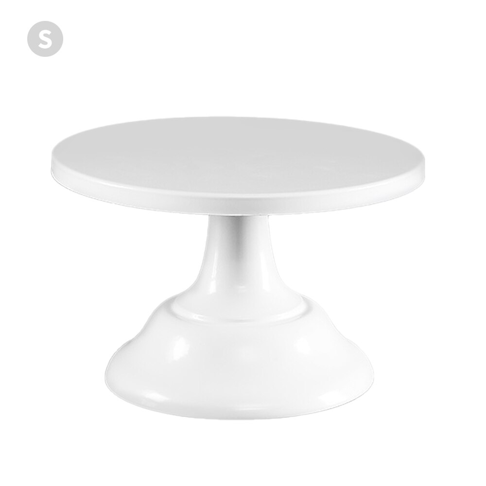 Metalen Cake Stand Melk Thee Winkel Dessert Dessert Tall Lade Bruiloft Props Party Cake Tray Decoratie: White / 20cm