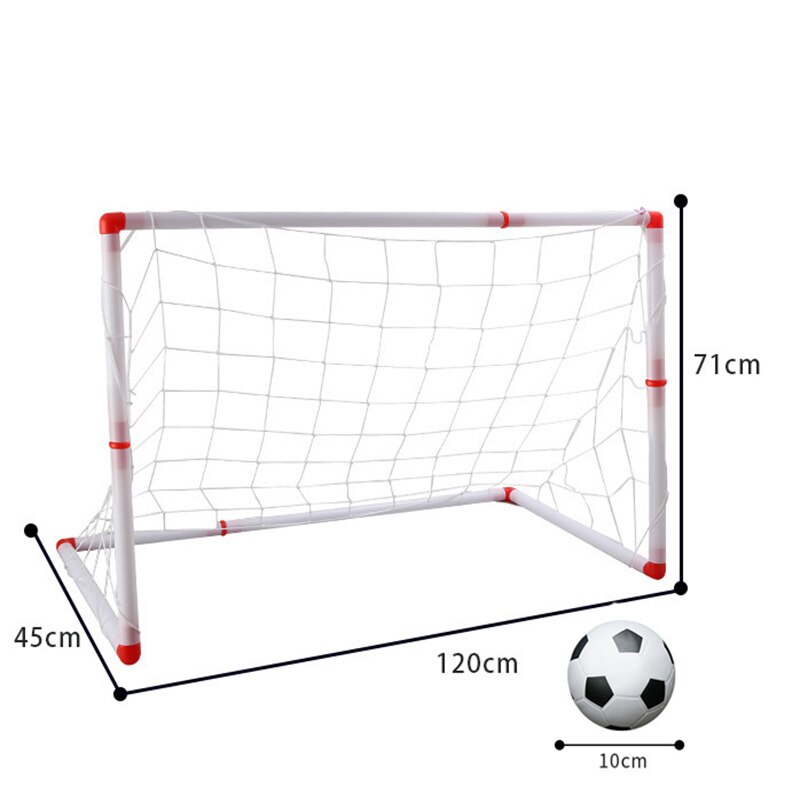 120 cm Grote Maat Draagbare Vouwen Kinderen Voetbal Netto Deur Sport Speelgoed voor Kinderen Set Voetbal Gate Voetbal Inflator