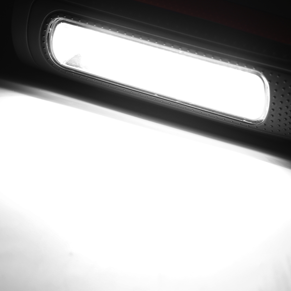 Lámpara de trabajo con gancho magnético de 3800 lúmenes, batería recargable integrada, linterna LED de 360 grados, Cargador USB, 2 modos