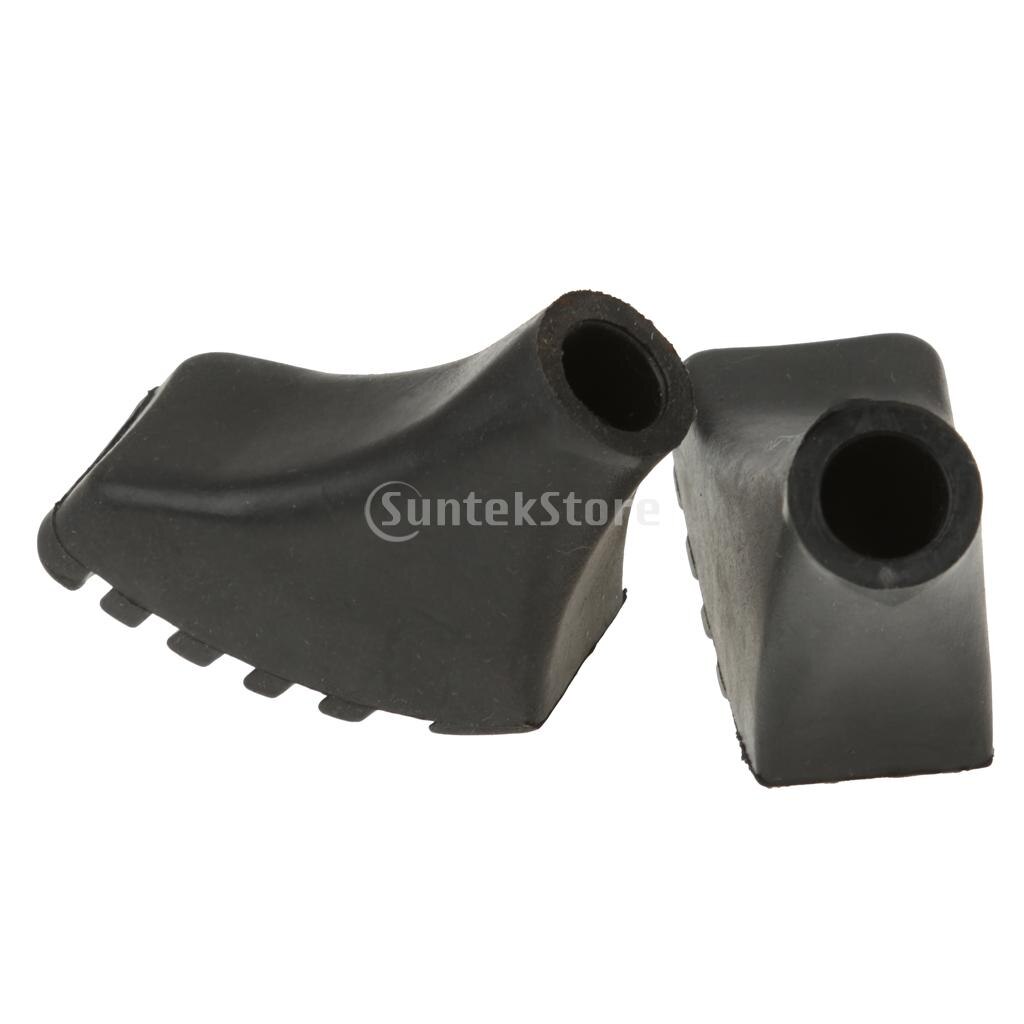 4pcs Anti-slip Rubber Paw Feet Tips Hammers Hiking Stick Walking Trekking Pole Caps