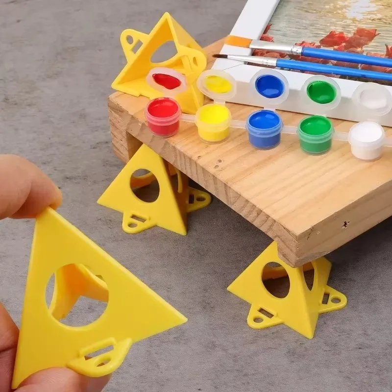 60/10PCS Mini Paint Stands Triangle Paint Pads Pyramid Stands Woodworking Tripod Spray Painting Brackets Block Auxiliary Tools
