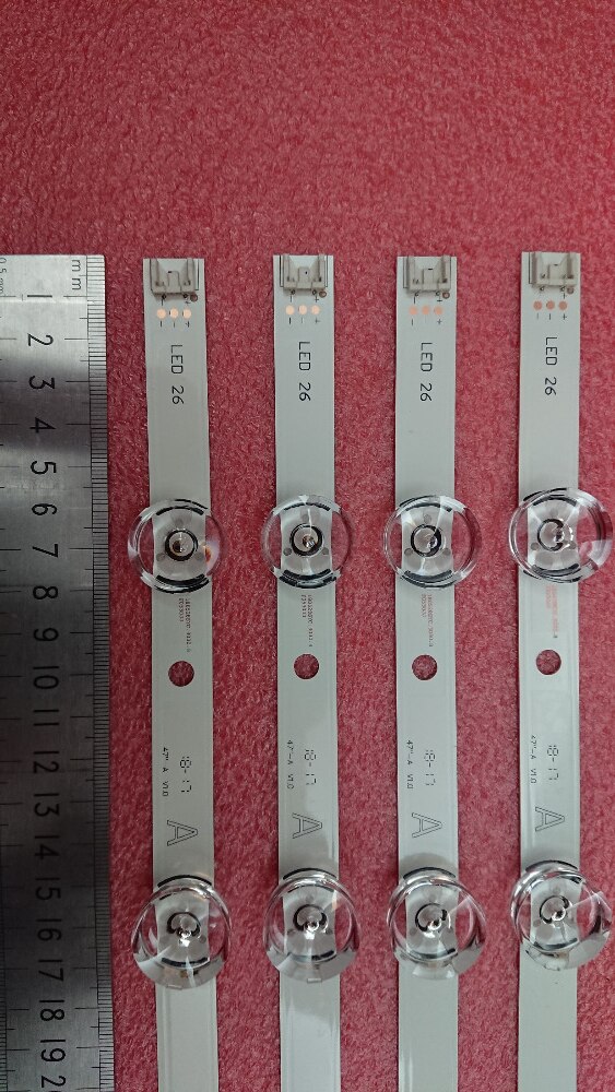 8 pièces/ensemble LED rétro-éclairage bande de remplacement pour LG 47LB650 47LB630 innotek DRT 3.0 47 pouces A B Type 6916L-1961A 6916L-1962A