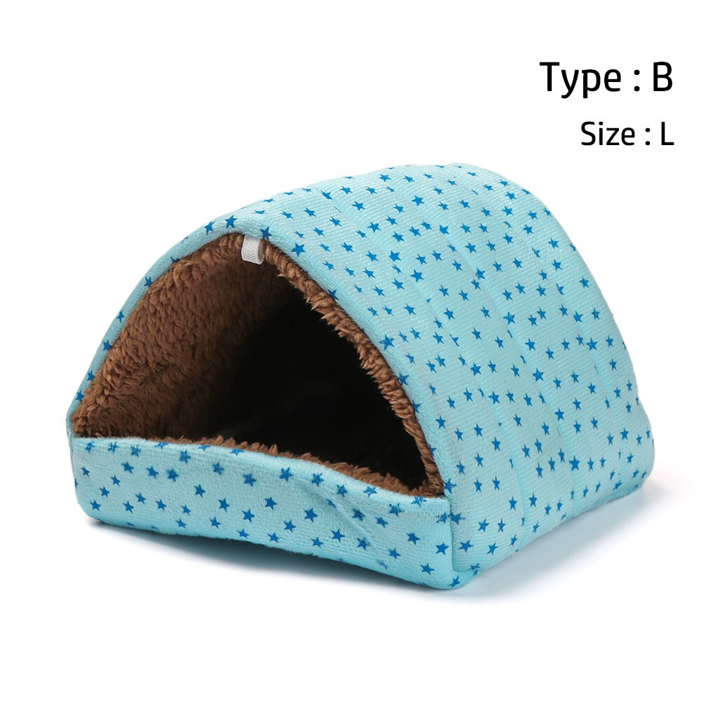 Soft Hamster House Guinea Pig Warm Mat Nest Small Animal Sleeping Bed Winter Comfortable Plush Hamster House Cave Pets Supplies