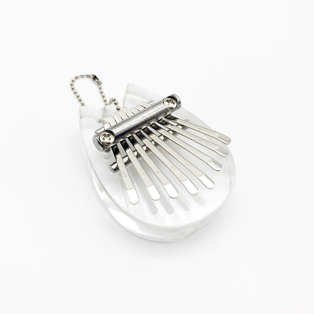 Musical Instrument Acrylic Thumb Piano Mbira Crystal Transparent 8 Keys Kalimba Musical Instrumentos Musicales