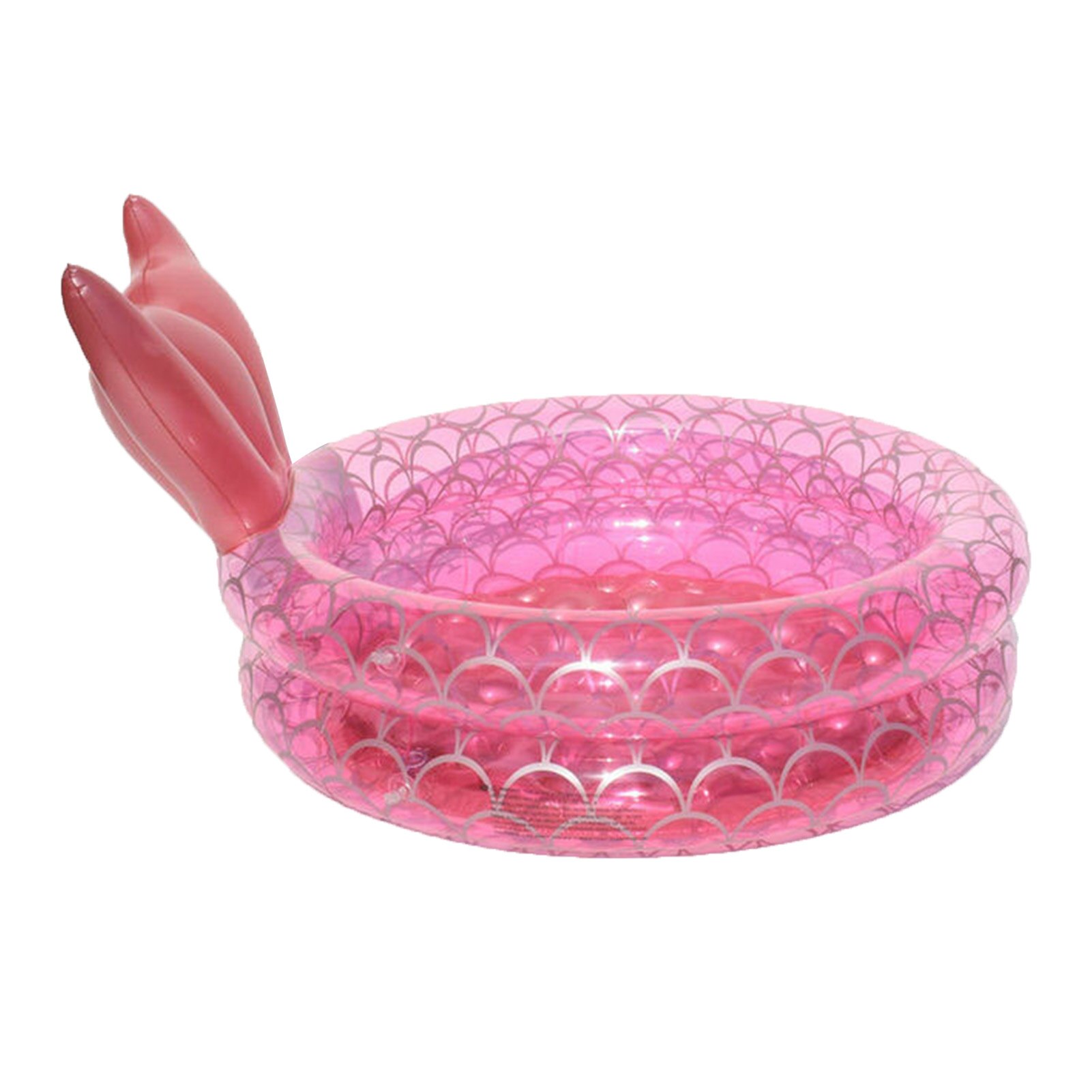 Piscina inflable de sirena, juguetes de verano para casa, princesa Rosa redonda, diversión con agua, jardín,: 90cm 22cm