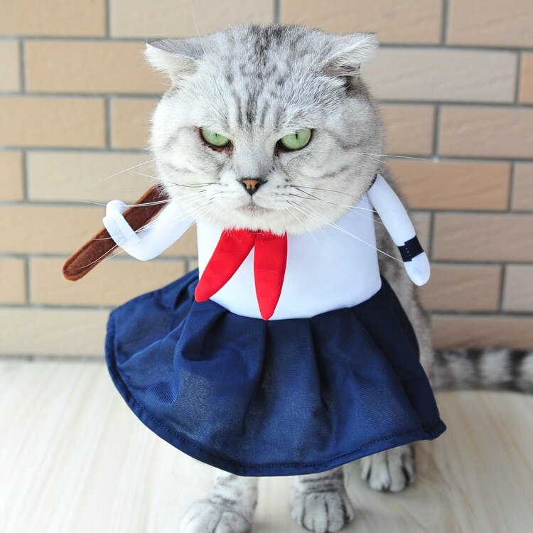 Ropa Para gato, uniforme de escuela secundaria japonés inspirado en gato, disfraz para gato