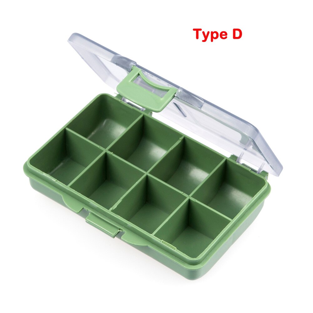 14 Compartments Fishing Tackle Box Bait Lure Hooks Storage Case Fishing Tool Tackle Sorting Box for Pesca: Type D