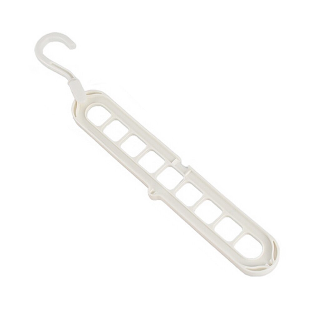 1/3/5/7PC Multi-function Plastic Hanger Drying Rack Multi-port Support Hanger For Drying Rack Storage Hanger: white