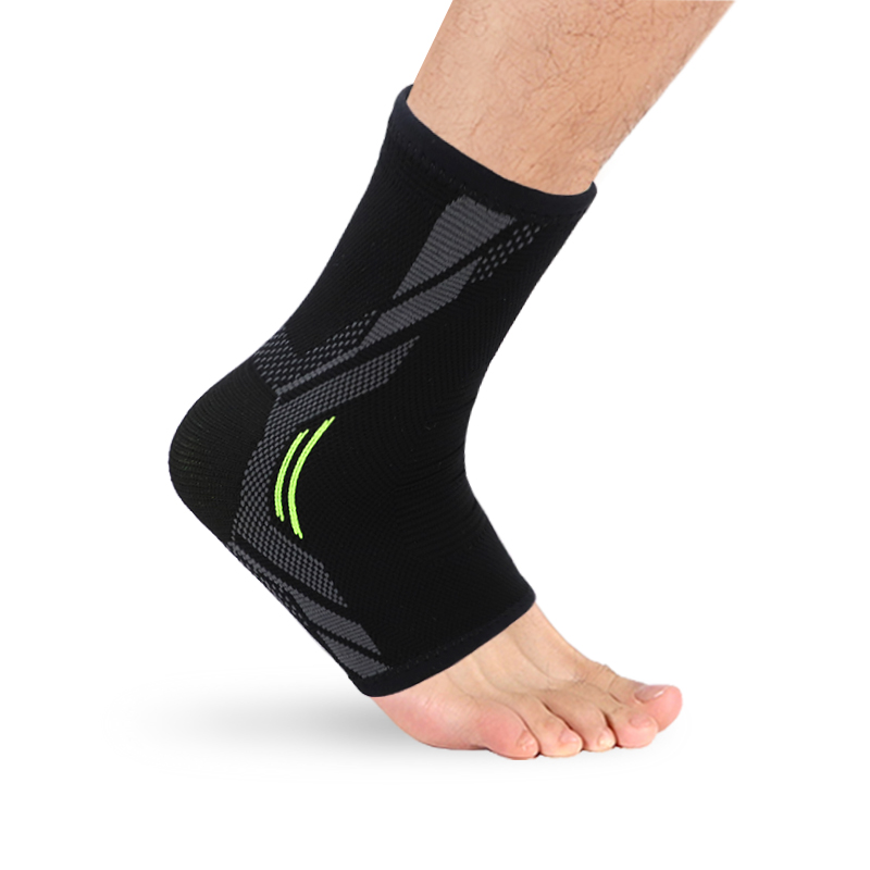 1 stk ankelbøjle kompressionsstøtte ærme elastisk åndbar for skaderegulering ledsmertekurv femme fodsport sokker: S