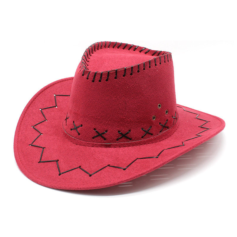 Summer Western men Fedoras Cowboy Hat Suede Cowboy Hat For Gentleman Cowgirl Jazz Cap With Gentleman Suede Sombrero Cap: 11