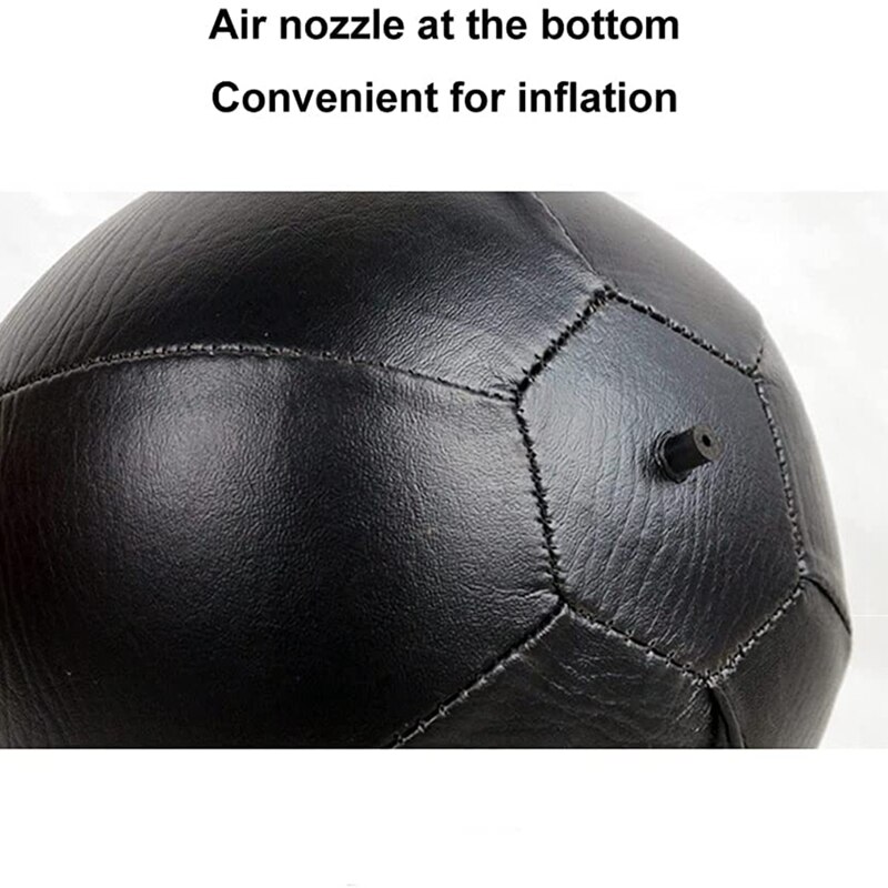 Boxing Speed Bag Swivel Set with Black Leather Punching Ball &amp; Pump-Speed Ball Boxing Punching Bag
