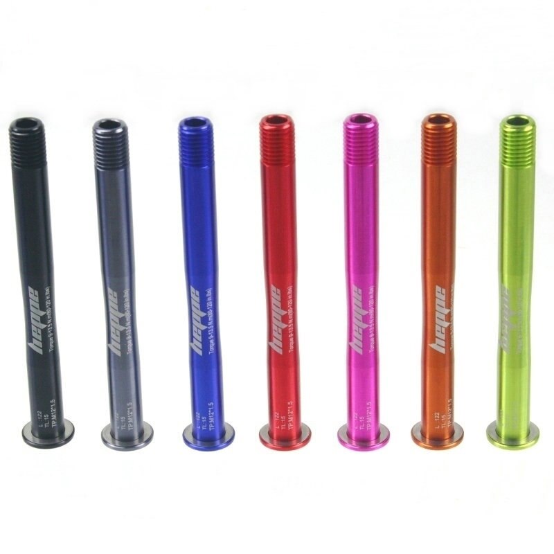 HEPPE – fourche avant de moyeu de vélo 12x100/12x110mm M12xP1.5, axe transversal multicolore à dégagement rapide