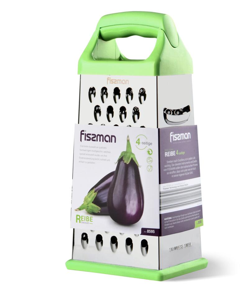 Fissman 4-Side Multi-Functionele Rasp Voor Kaas Knoflook Gember Groente Aardappel Wortel Slicer: Green