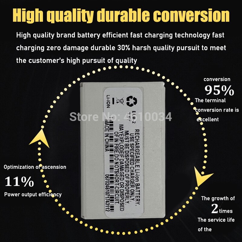 Battery BLB-2 800mAh For Nokia 3610 6500 6510 6590 6590i 7650 8210 8250 8270 8290 8310 8390 8850 BLB 2