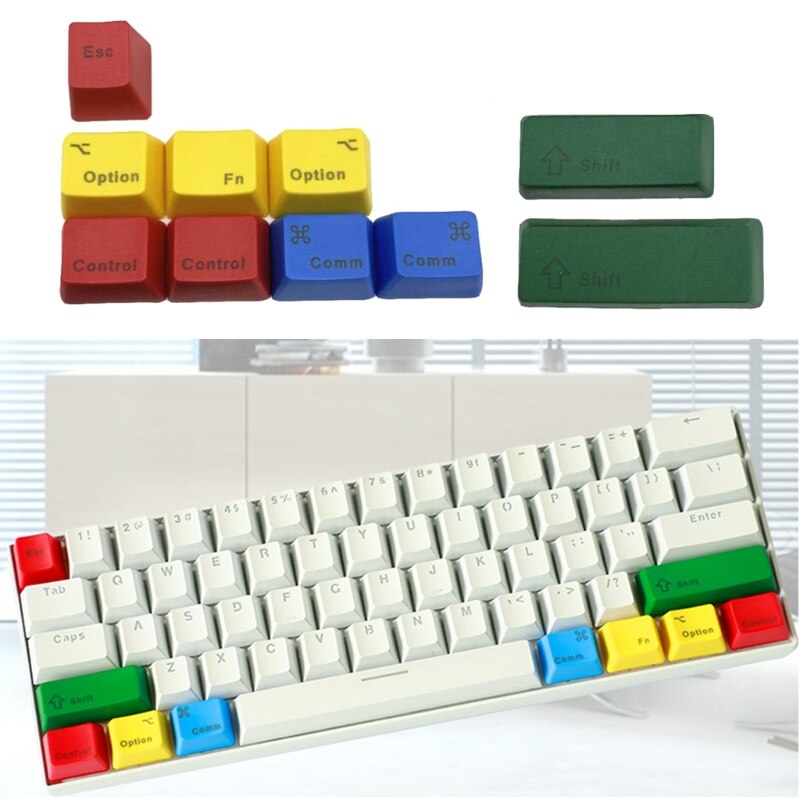 10Pcs Keycap Mechanical Keyboard Keycap PBT Keycap Command Option Cap OEM