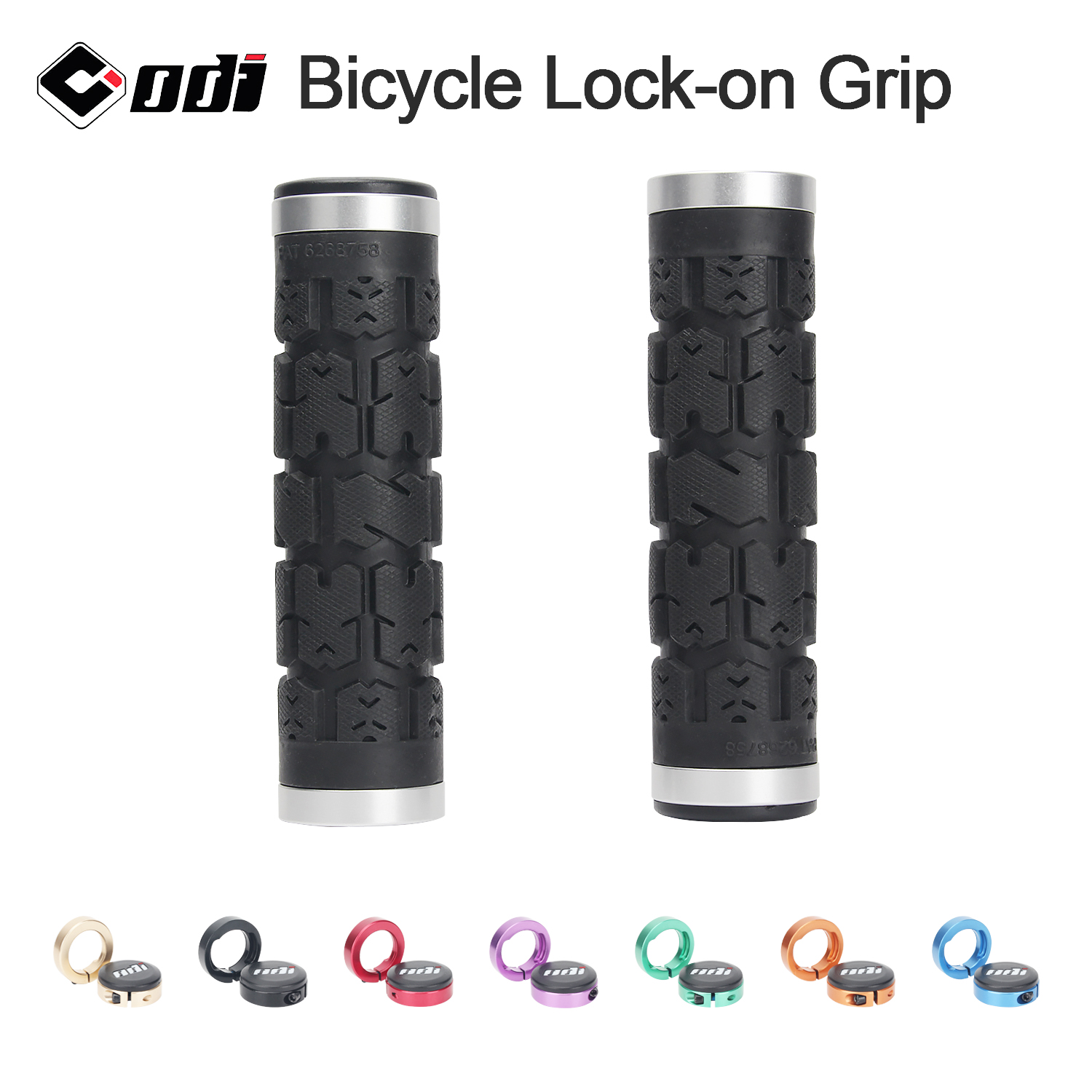 ODI-empuñaduras de manillar de bicicleta RG01, cubierta de mango antideslizante con bloqueo y absorción de impacto, doble bloqueo para piezas de bicicleta de montaña/carretera