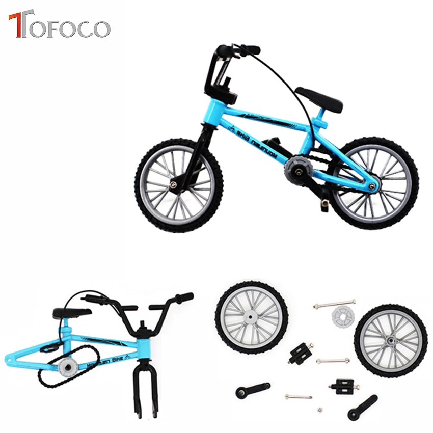 TOFOCO Legering Mini Vinger BMX Speelgoed Hand Mountainbike Model met Reservewiel Gereedschap Fiets Kinderen Speelgoed Drie Kleur