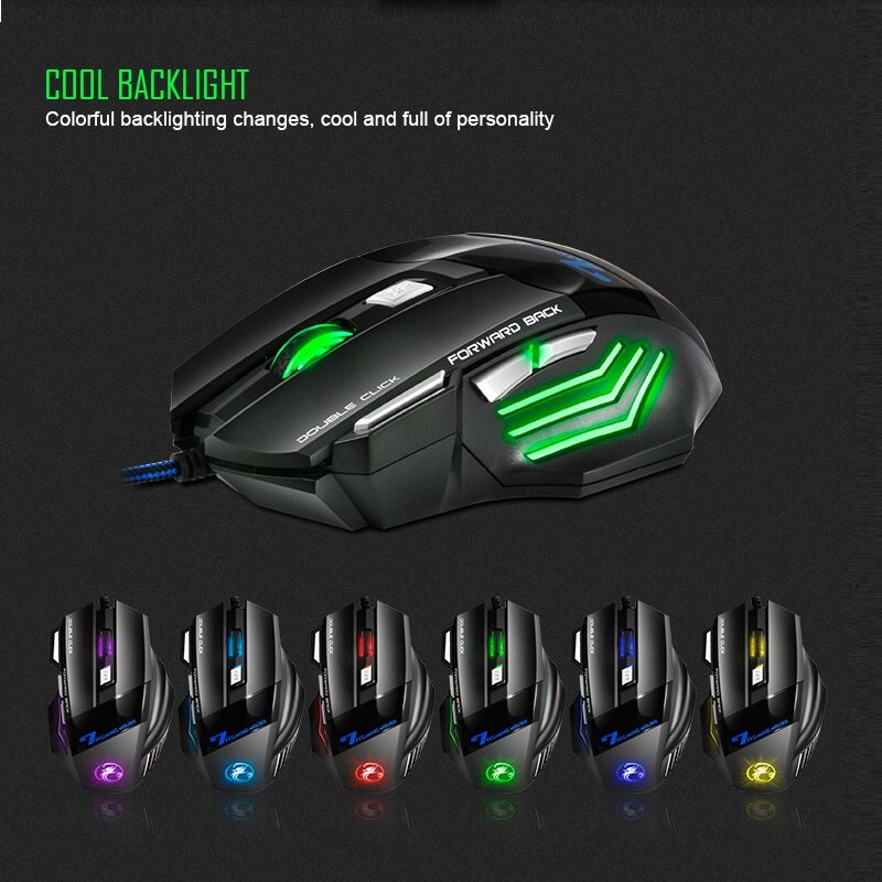 RGB Gaming keyboard Gamer Keyboard and Mouse With Backlight USB 104 keycaps Wired Ergonomic Keyboard 2400DPI Mice For PC Laptop