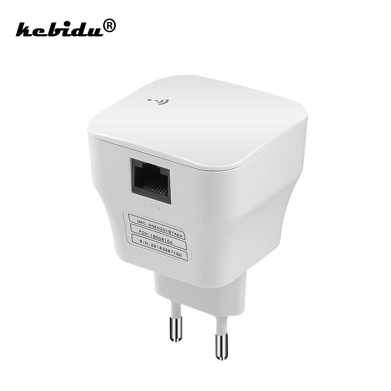 Kebidu WiFi Repeater 2.4GHz Wireless Range Extender Booster 300Mbps Voor AP Router Met Muur In Socket WiFi Versterker EU/US plug