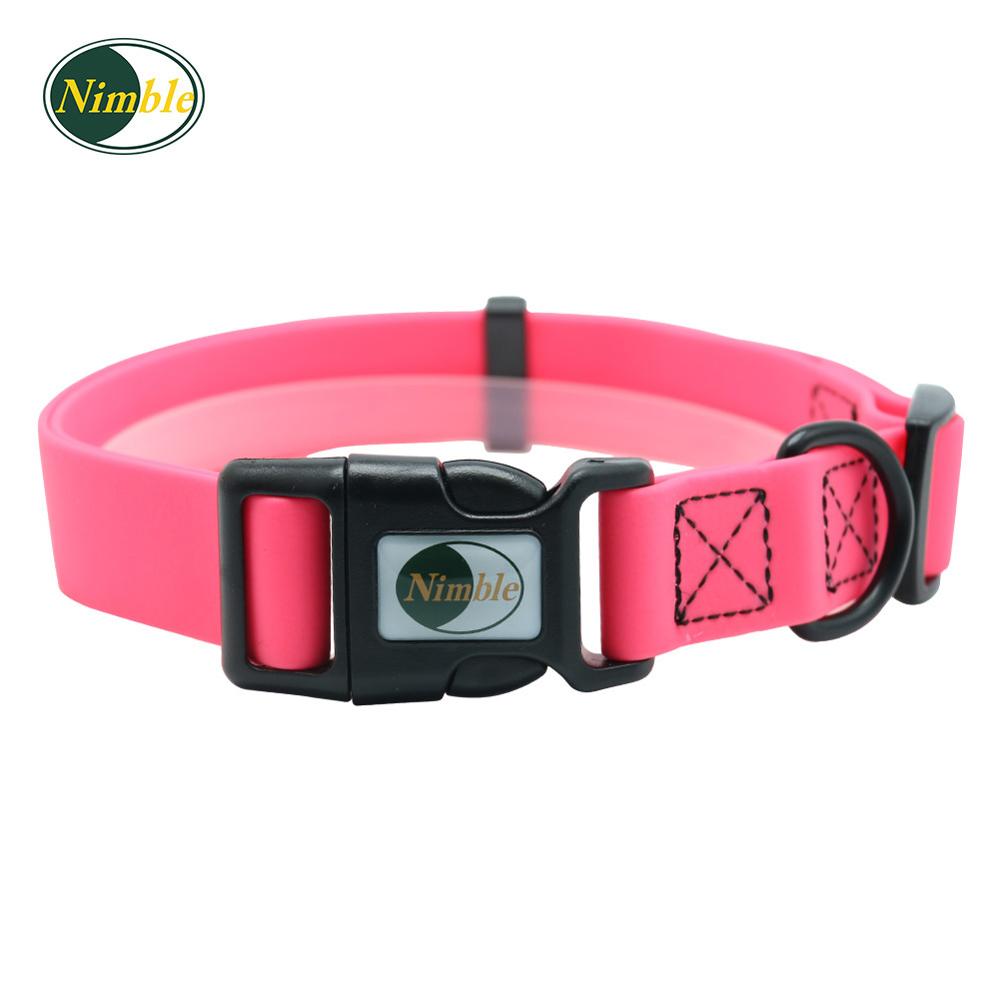 Wendbare Huisdier Halsband Pvc Waterdichte Kraag Anti Vuil Makkelijk Schoon Voor Grote Kleine Honden Puppy dierbenodigdheden: Pink / M