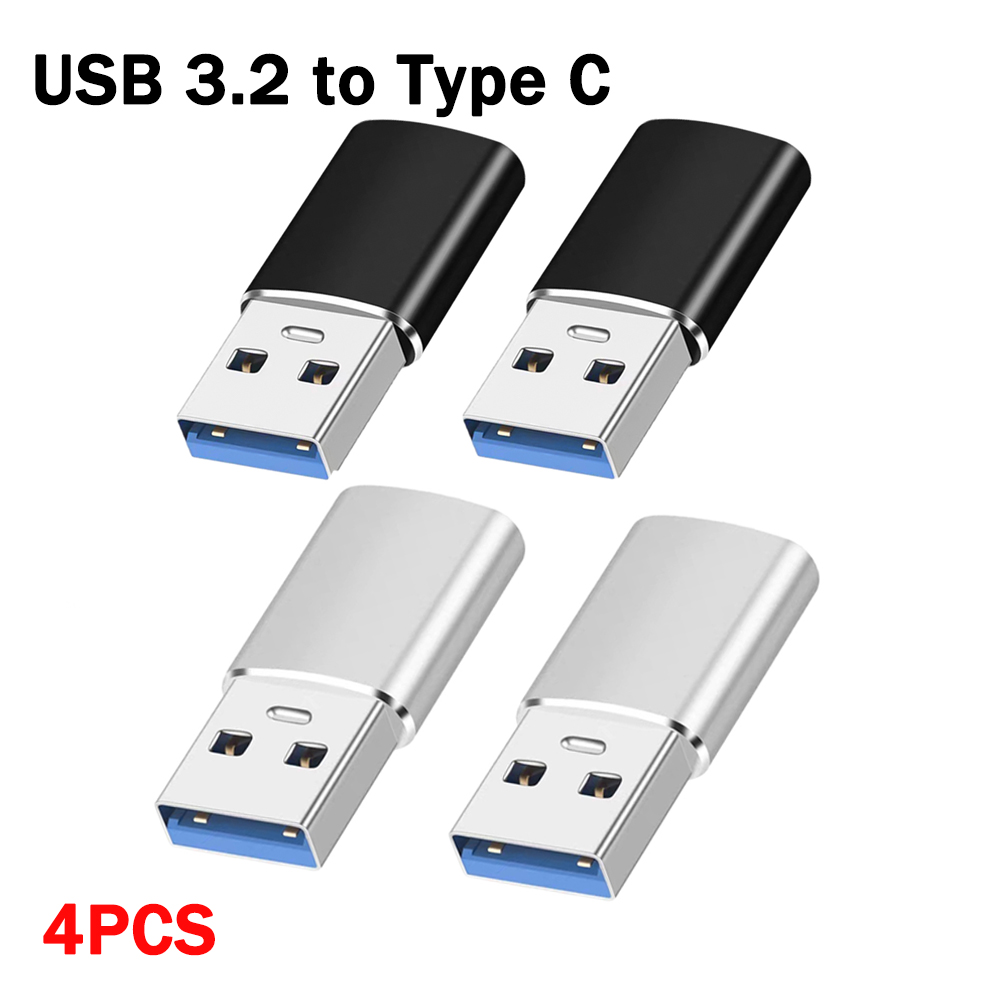 Mobile Phone Adapters USB 3.2 Male To Type C Female Fast Transmission Converters Support for IPhone 15Pro Samsung Laptop Carplay: black