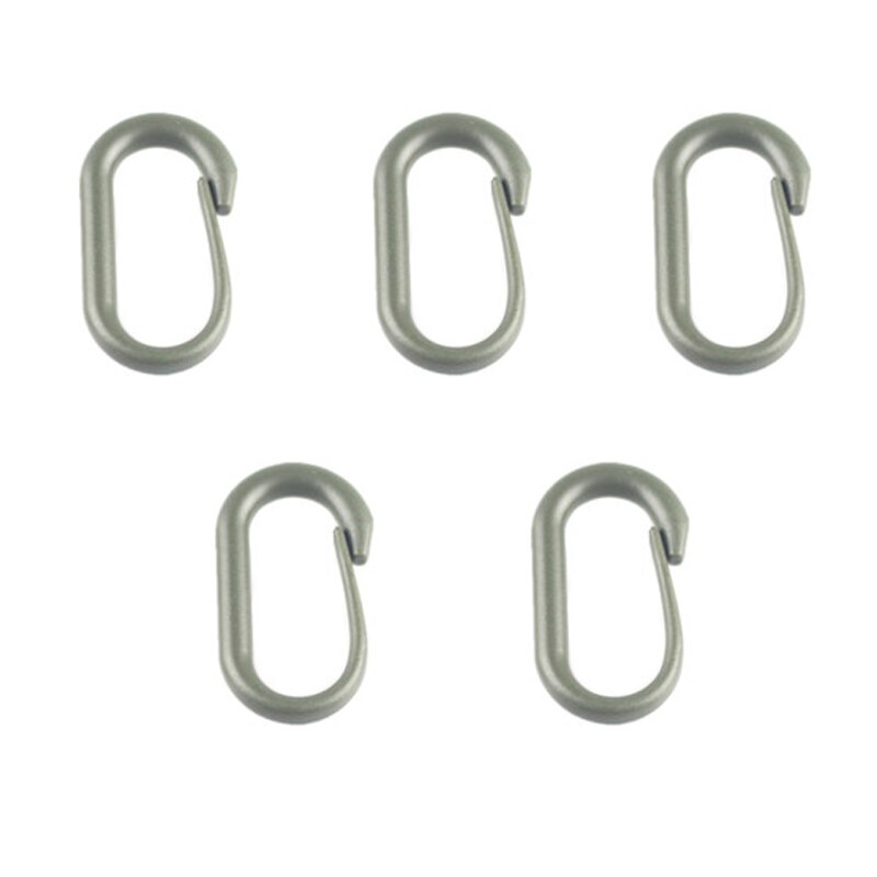 Manille mousqueton attache quickdrew Molle sangle sac à dos Camp randonnée montagne escalade boucle extérieure Snap Lock Grimlock: 5Pcs Green