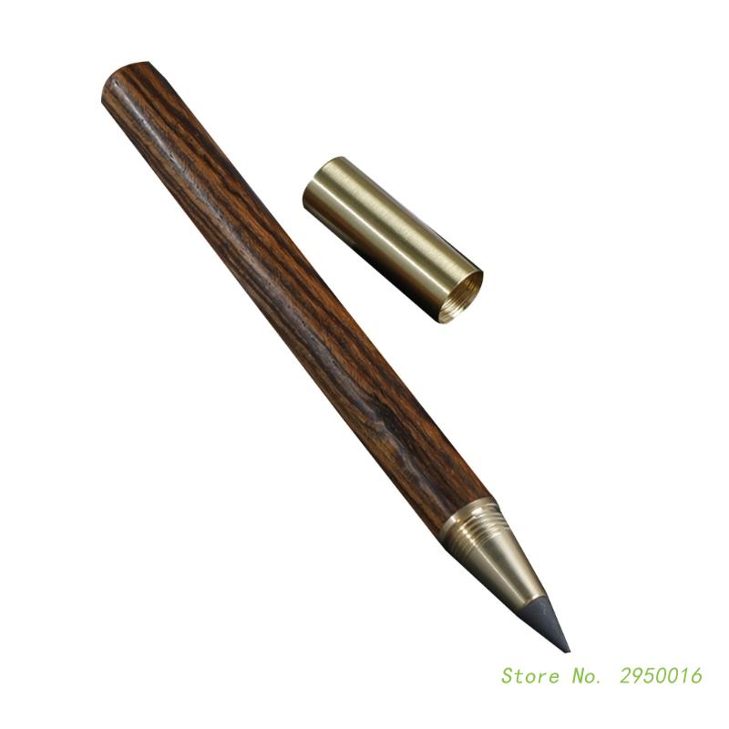 Lápices de tinta sin tinta, lápiz eterno de escritura ilimitada, escritura suave, bolígrafo sin tinta de Metal, papelería escolar de oficina: Borgoña