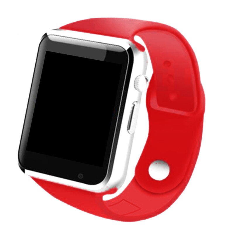 A1 Multi-Language SIM Card Touch Screen Call Camera Bluetooth Smart Watch Bracelet Fitness Tracker Smart Watch Wristbands: Red