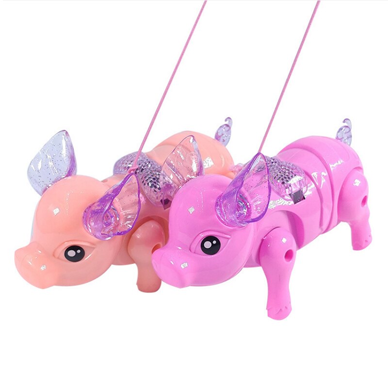 Spielzeug leine Schweinchen leuchtend konzert spaziergang niedlich niedlich schwein tragbare elektrische freundlicher spielzeug Simulation Schweinchen Baby: Ursprünglich Titel