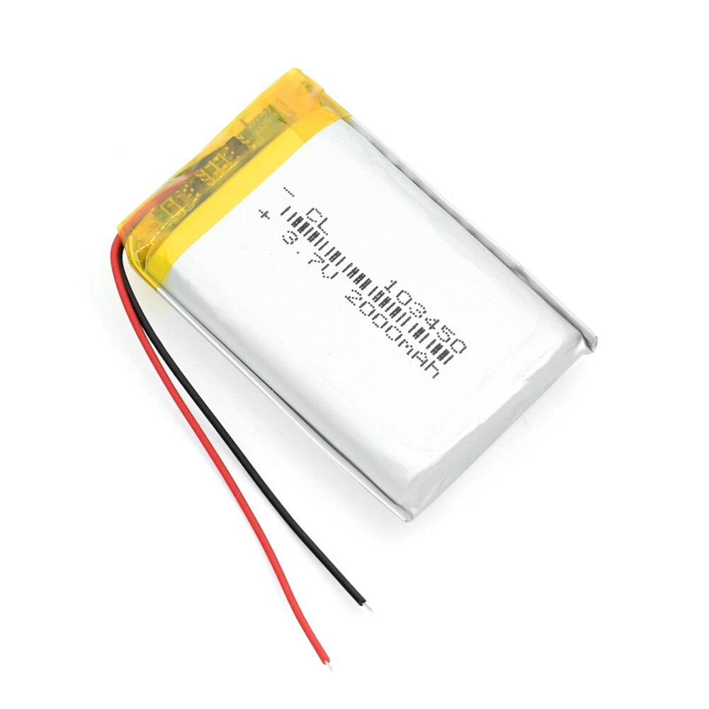 1/2/4 Hoge Capaciteit 103450 3.7 V Lithium Polymeer Batterij 2000 Mah Li-Po Li-Polymer MP5 gps Bluetooth Speaker Cellen Solar Lamp