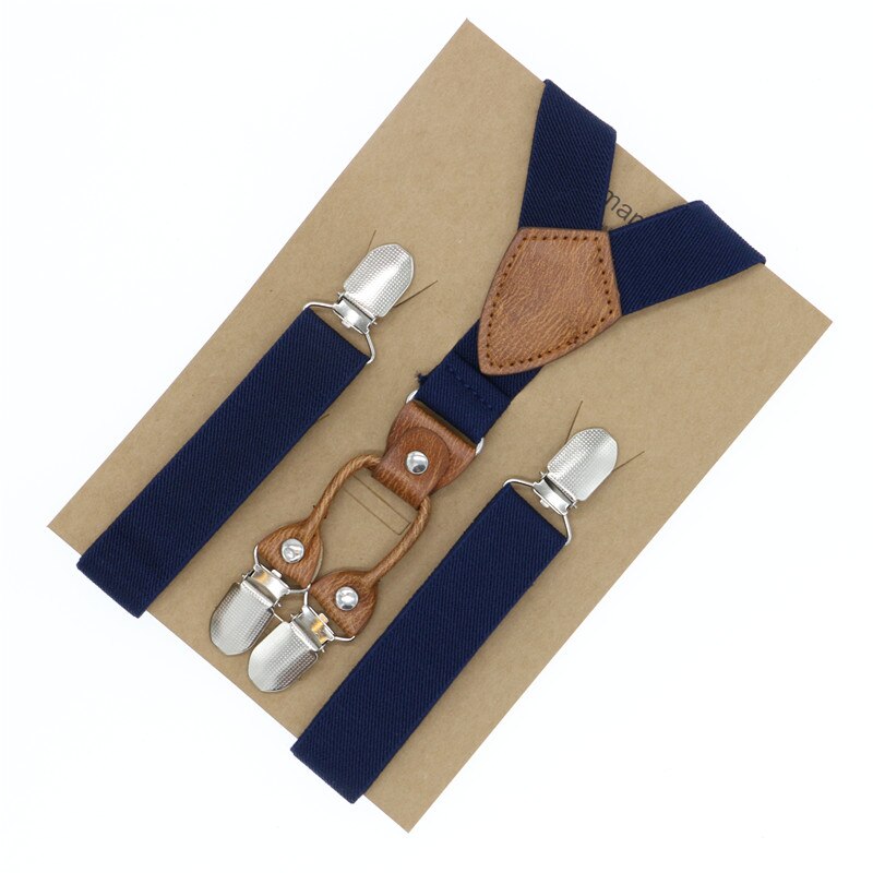 Baby drenge børn seler skjold stribet læder 3 clip-on elastiske justerbare seler stropper tøj tilbehør fritidstøj: 1