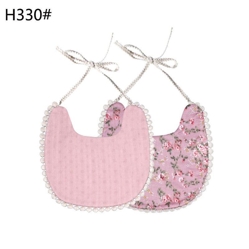 900C Baby Bib Zuigeling Burp Doeken Peuter Katoen Bib Kid Bloemen Handdoek Diner Voeden Dubbeldeks Leuke Meisje Slabbetjes: 330