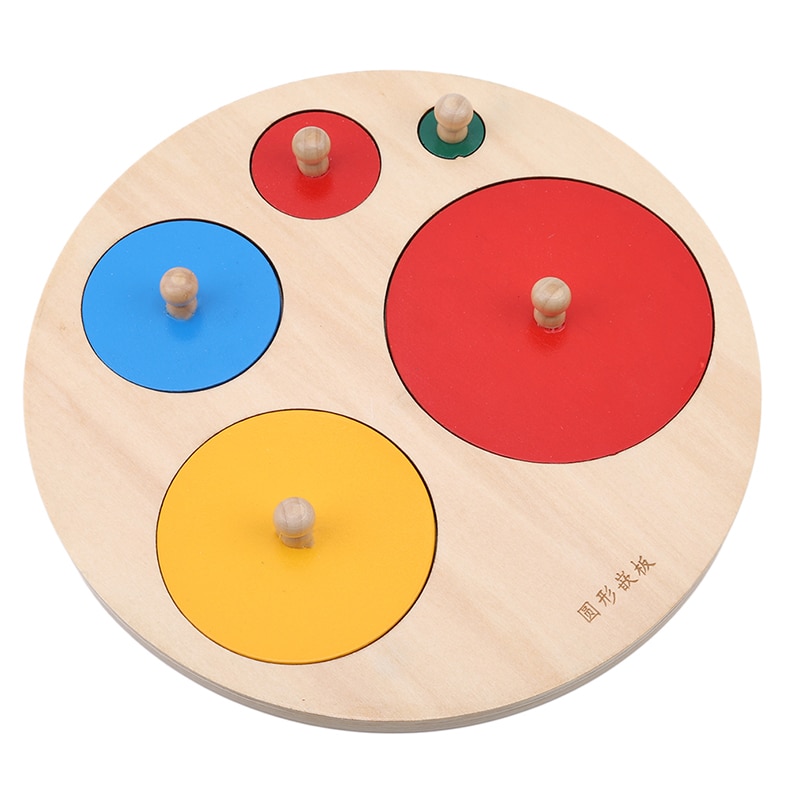 Forme in legno Geometriche Ordinamento Matematica Montessori Di Puzzle Colorato di Apprendimento In Età Prescolare Gioco Educativo Giocattoli Del Bambino del bambino