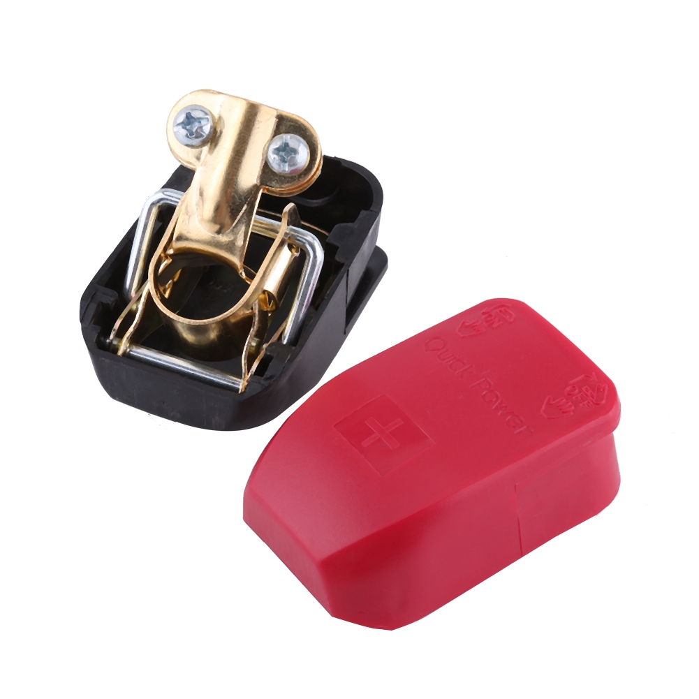 1 Pair 12V Quick Release Car Battery Terminals Clamps Connector Standard Round Post Sizes Batteries Fit For Caravan Motorhome