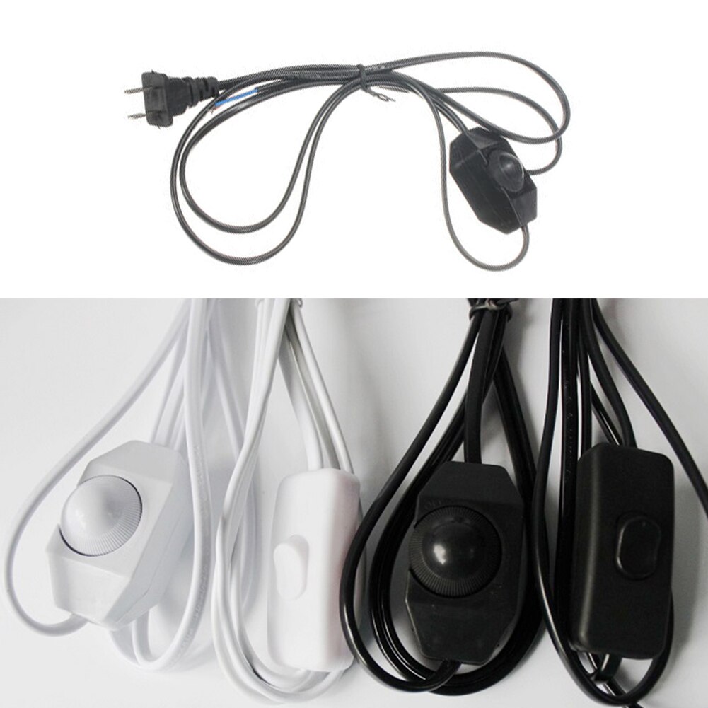 Extensión de bombilla para el hogar y la Oficina, con perilla, accesorios duraderos interruptor AWG US, Cable de atenuación de enchufe