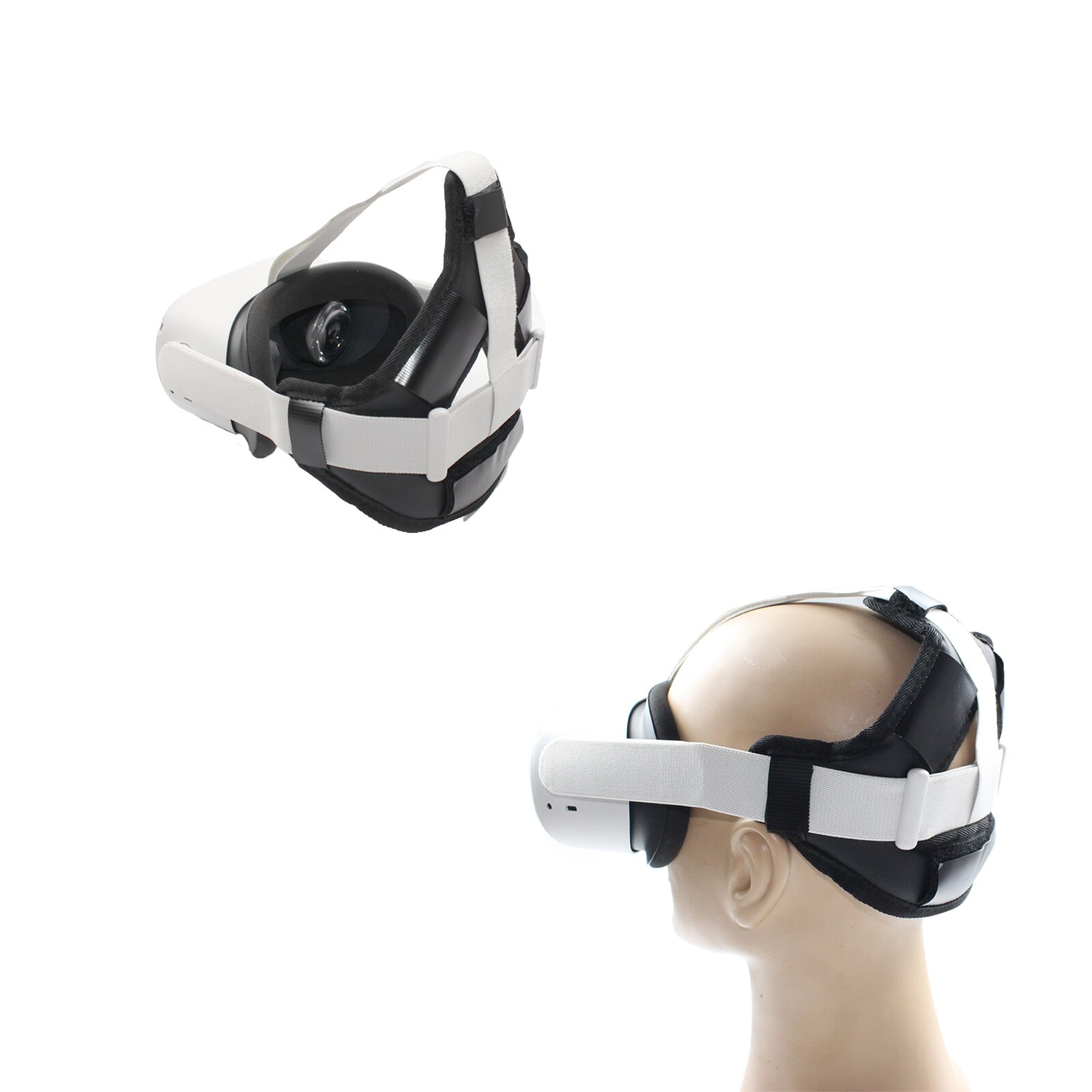 VR Casco Testa di Pressione-alleviare Cinghia di Rilievo di Gomma Piuma per Oculus Quest 2 VR Auricolare Cuscino Fascia per Quest2 di Fissaggio accessori