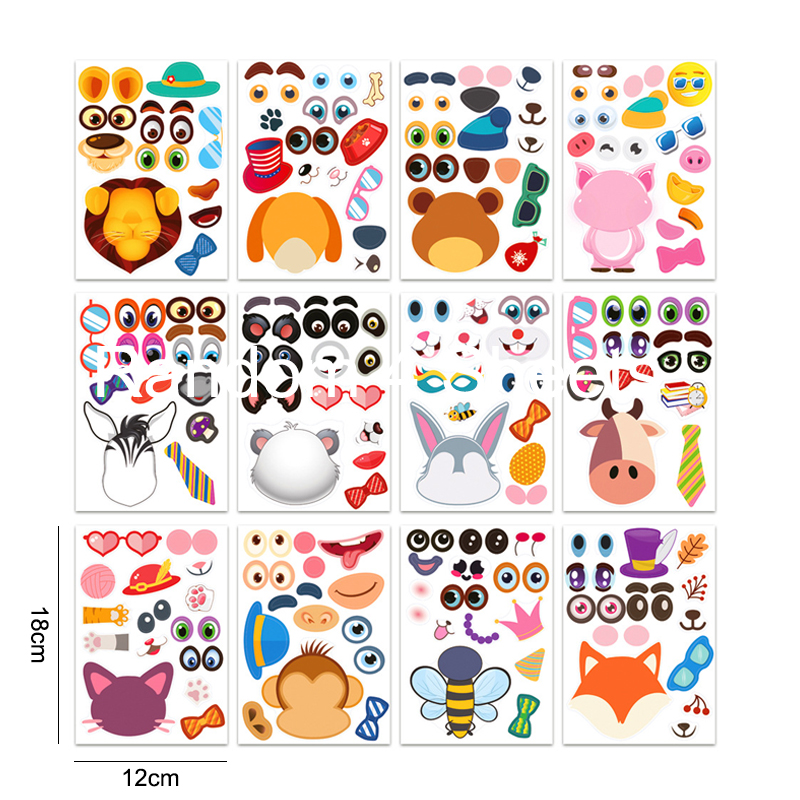 24 Blatt Oster-Aufkleber Zum Selbermachen – Make-a-Face-Sticker Mit Eiern, Hasen, Küken, 6 Designs, DIY-Bastelset Für Kinder, Partydeko, Belohnungen, Osterkörbchen – Kreativer Spaß Für Alle Altersgruppen