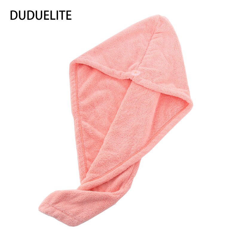 Duduelite Vrouwen Badkamer Handdoeken Haar Snelle Droging Hoed Haar Handdoek Cap Super Absorptie Tulband Toallas Microfibra Toalha De Banho: Pink