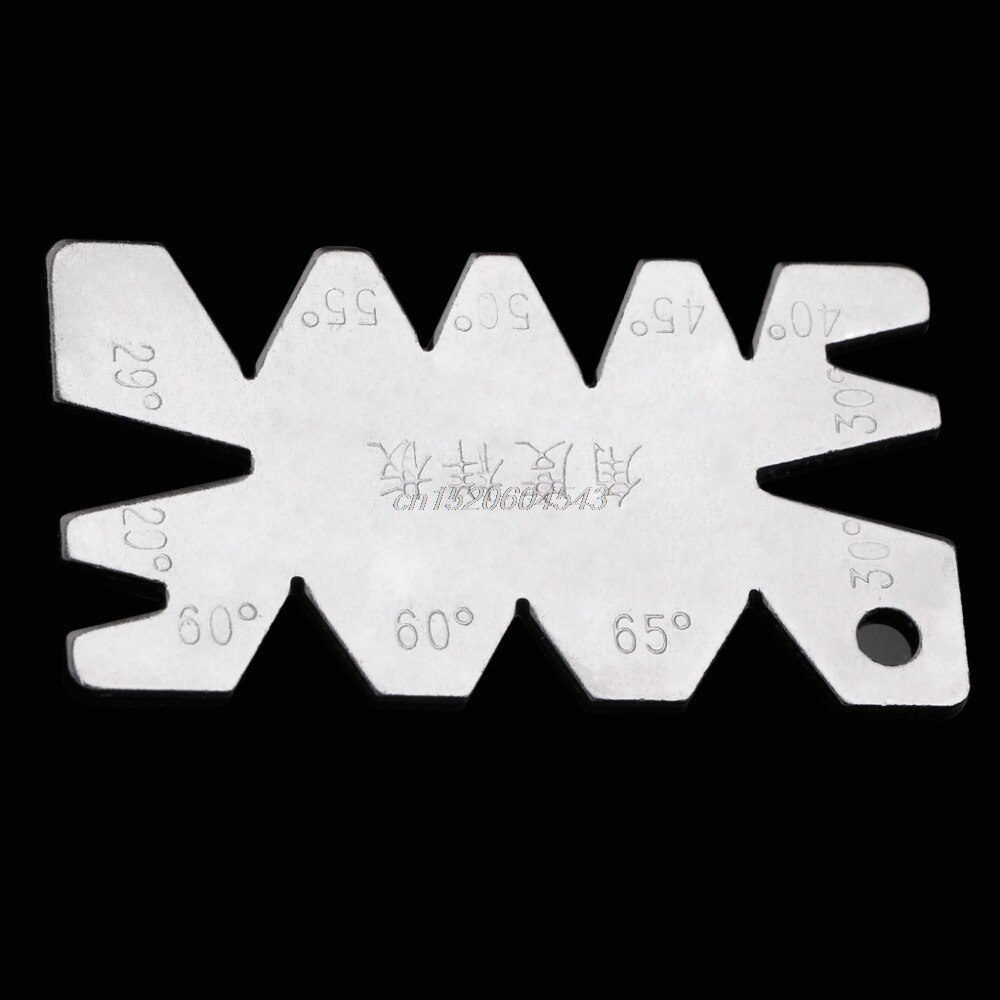 Screw Thread Cutting Angle Gage Gauge Measuring Model Tool Stainless Steel Measture Tools R08 Whosale