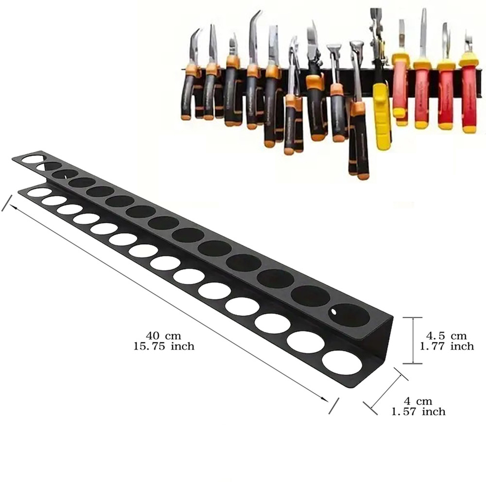 Organisateur de tournevis à outils, porte-outil, organisateur mural, support mural pour clé à étau, pince, tournevis, rangement d'outils d'organisation