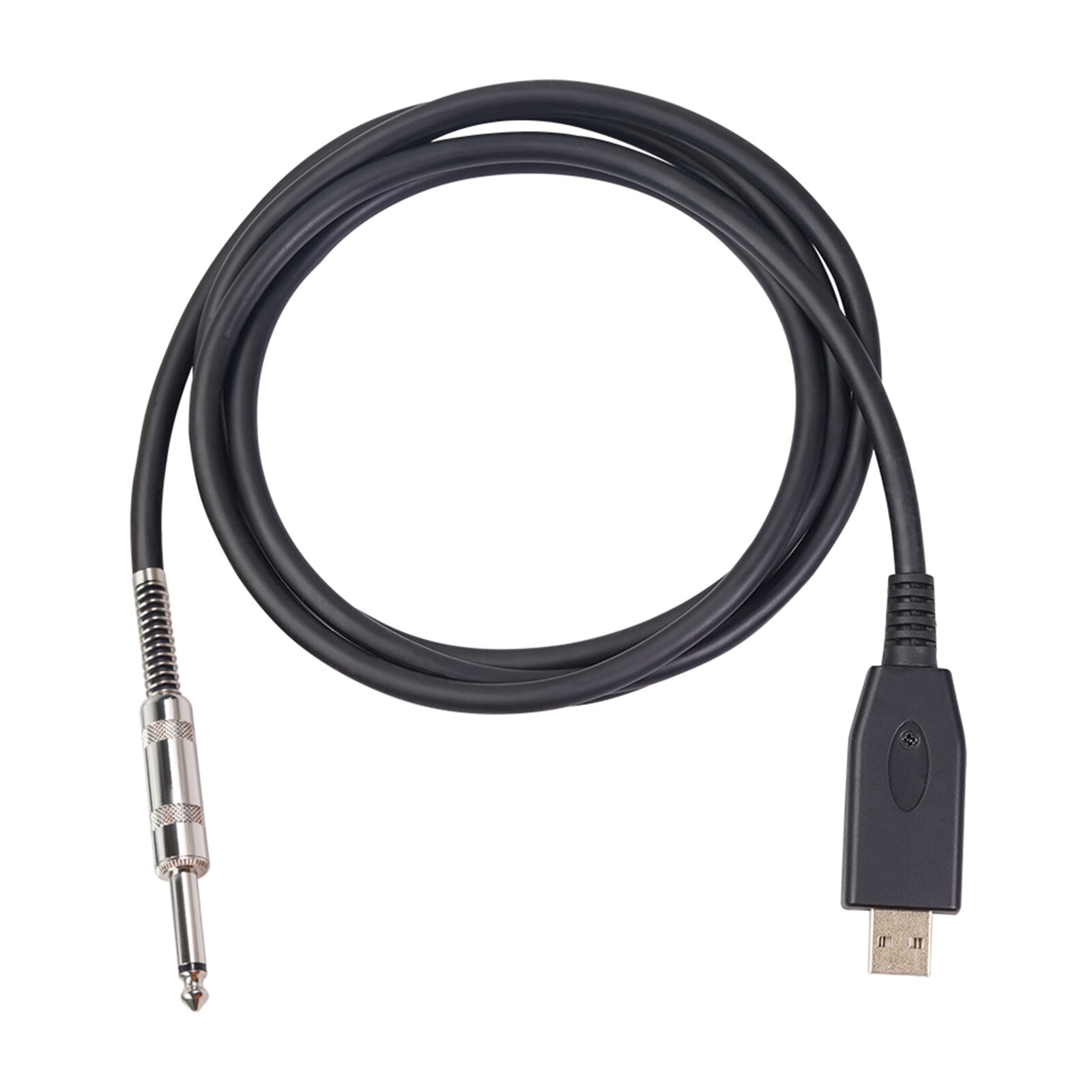 3m USB Guitar Cable USB to 6.35mm Guitar Interface USB to TS 1/4 guitar Jack Cable for Guitar Bass to Computer Music Recording